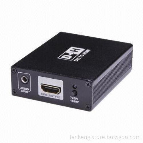 DVI to HDMI® Mini Gold-plated Connector, 1 x DVI, 1 x 3.5mm Audio Input